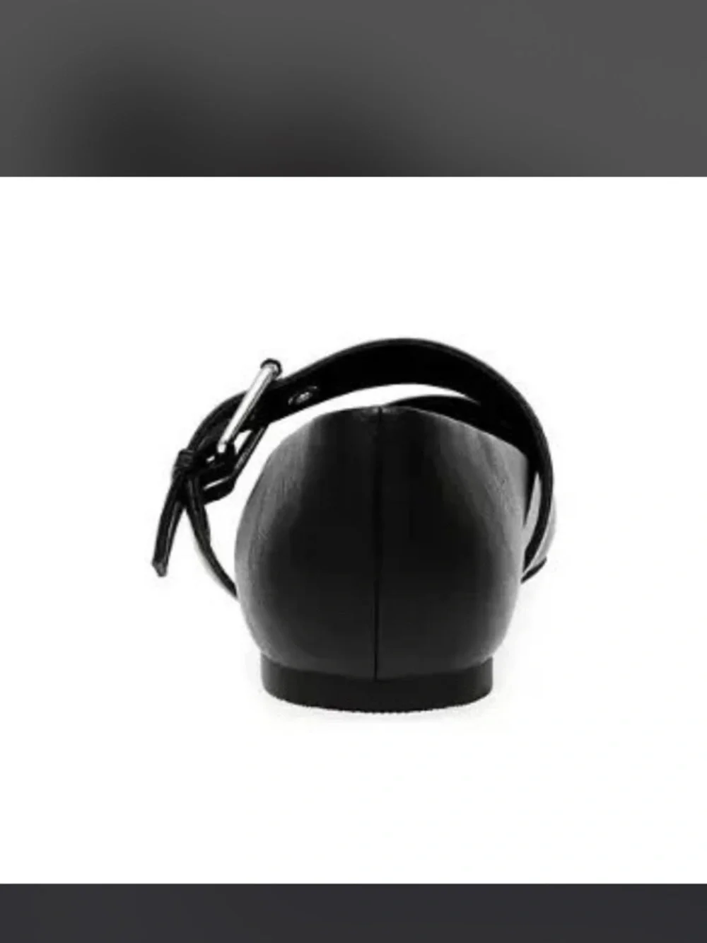 NWT Dolce Vita Patent Leather Mellie silver buckle flats black womens 9.5 - Picture 5 of 6